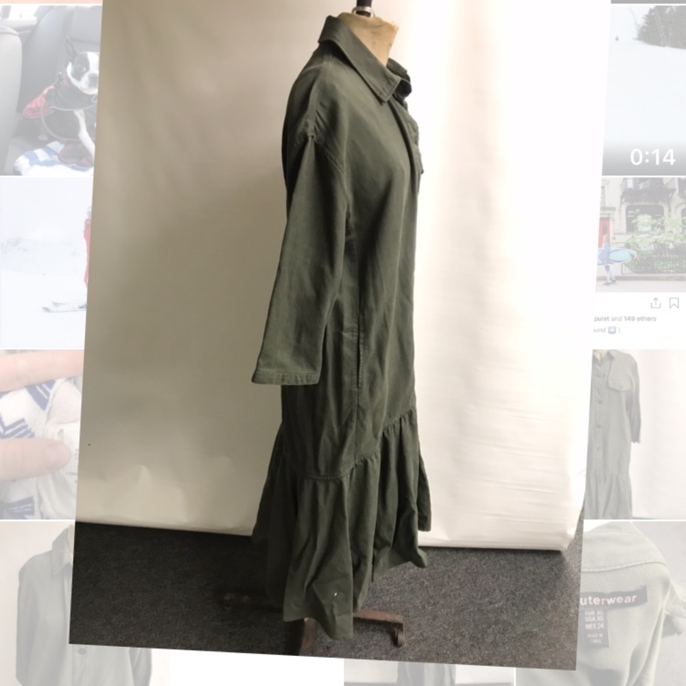 ❗️SOLD❗️ Trf_outerwear, Military Button dress